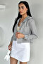 Gülseli Women's Hooded Stripe Patterned Sports Shirt - 2