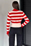 Women's Turtleneck Stone Detailed Crop Top Blouse - 4