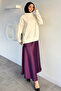 Elastic Waist Satin Hijab Skirt - 2