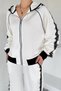 Gülseli Women's Scalloped Hooded Sweat Palazzo Pants Two-Piece Set - 3