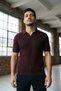 Men's Polo Collar Patterned Knitwear T-Shirt