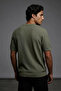Men's Crew Neck Patterned Knitwear T-Shirt - 2