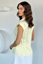 Women's Pleated Sleeveless Shirt - 4