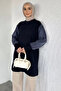 Gülseli Crew Neck Button Detailed Hijab Knitwear Tunic - 2