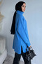 Gülseli Turtleneck Slit Hijab Knitwear Tunic - 3