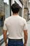 Men's Crew Neck Patterned Knitwear T-Shirt - 2