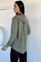 Gülseli Women's Stripe Patterned Hooded Sports Shirt - 4
