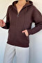 Gülseli Women's Three-Thread Shaded Hooded Sweatshirt - 4