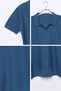 Men's Polo Neck Self-Patterned Knitwear T-Shirt - 3