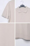 Men's Polo Collar Half Button Knitwear T-Shirt - 3