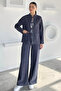 Women's Front Lace-Up Jacket and Pants Two-Piece Set - 3