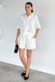 Women's Linen Shirt Shorts Two-Piece Set