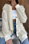 Women's Bearded Knitwear Cardigan