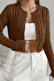 Knitted Patterned Women's Knitwear Cardigan (Available in S, M, L) - 4