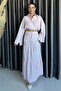 Women's Tie-Back Blouse Skirt Two-Piece Set (Lining Recommended for Use)