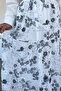 Patterned Chiffon Hijab Skirt with Elastic Waist - 4