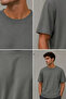 Men's Patterned Crew Neck T-Shirt - 3