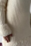Gülseli Plush Detailed Self-Line Patterned Hijab Knitwear Tunic - 4