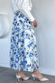 Patterned Chiffon Hijab Skirt with Elastic Waist - 4