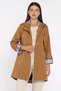 Women's Hooded Stripe Detailed Trench Coat