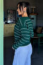 Women's Front-Button Striped Knitwear Cardigan (Available in S-M-L Sizes) - 4