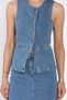 Jean Kot Vest Skirt Double Set - 4