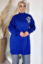 Gülseli Stone Embellished Hijab Knitwear Tunic - 2