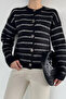 Gülseli Women's Striped Patterned Knitwear Cardigan - 2