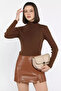 Women's Full Turtleneck Lycra Knitwear Blouse (Available in S-M-L Sizes) - 2