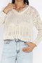 Gülseli Women's V-Neck Knitwear Blouse - 3