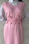 Rose patterned knitted dress shirt hijab two-piece set - 5