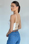 Women's V-Neck Rope Strap Bustier - 4