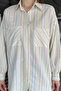 Women's Stripe Patterned Double Pocket Shirt - 4