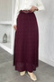 Lycra Hijab Skirt with Elastic Waist and Laced Belt Accessories - 2