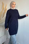 Gülseli Glittery Hijab Knitwear Tunic - 2