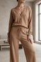 Women's Knitwear Cardigan Pants Double Set