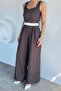 Women's Polka Dot Belted Jumpsuit - 2