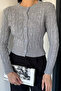 Knitted Patterned Women's Knitwear Cardigan (Available in S, M, L)