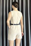 Women's Belted Jumpsuit - 3