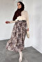 Hijab Skirt with Elastic Waist Belt Detail and Inner Lining