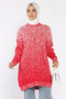 Crew Neck Double Colored Hijab Knitwear Tunic (Available in Sizes S-M-L-Xl.) - 3