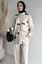 Women's Bow Detailed Hijab Shirt and Pants Two-Piece Set - 2