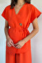 Gülseli Elastic Waist Trousers and Vest Double Set - 4