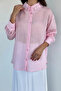 Women's Scalloped Collar Self-Line Patterned Shirt - 2