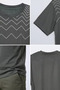 Men's Zigzag Patterned Crew Neck T-Shirt - 4