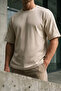 Men's Crew Neck Self-Line Patterned T-Shirt