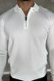 Men's Polo Neck Half Zip Knit Sweater - 4