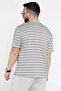 Crew Neck Striped Patterned Men's T-Shirt - 3