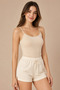Women's 2-Pack 95% Cotton 5% Elastane Thin Strap Ribbed Undershirt - 4