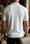 Polo Collar Patterned Men's Knitwear T-Shirt - 2